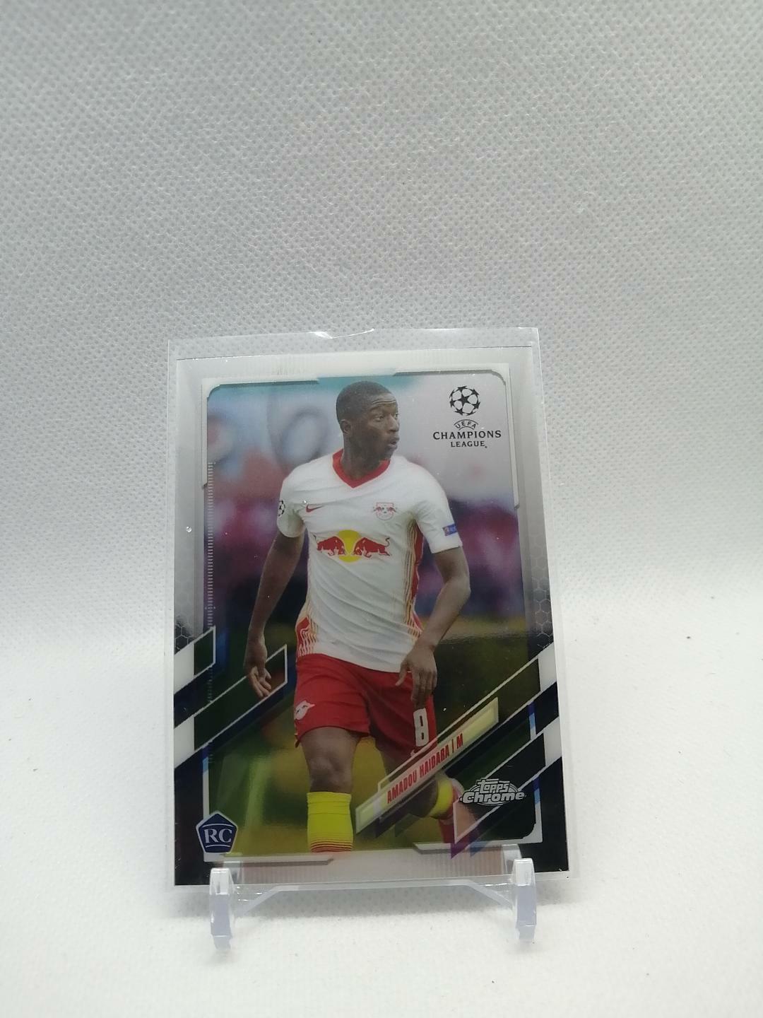 2020-21 TOPPS CHROME UEFA CHAMPIONS LEAGUE ROOKIE #23 LEIPZIG - AMADOU HAIDARA