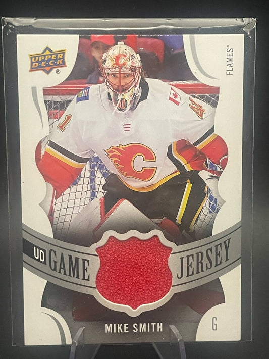 2018-19 UPPER DECK UD GAME JERSEY MIKE SMITH CALGARY FLAMES #GJ-SM