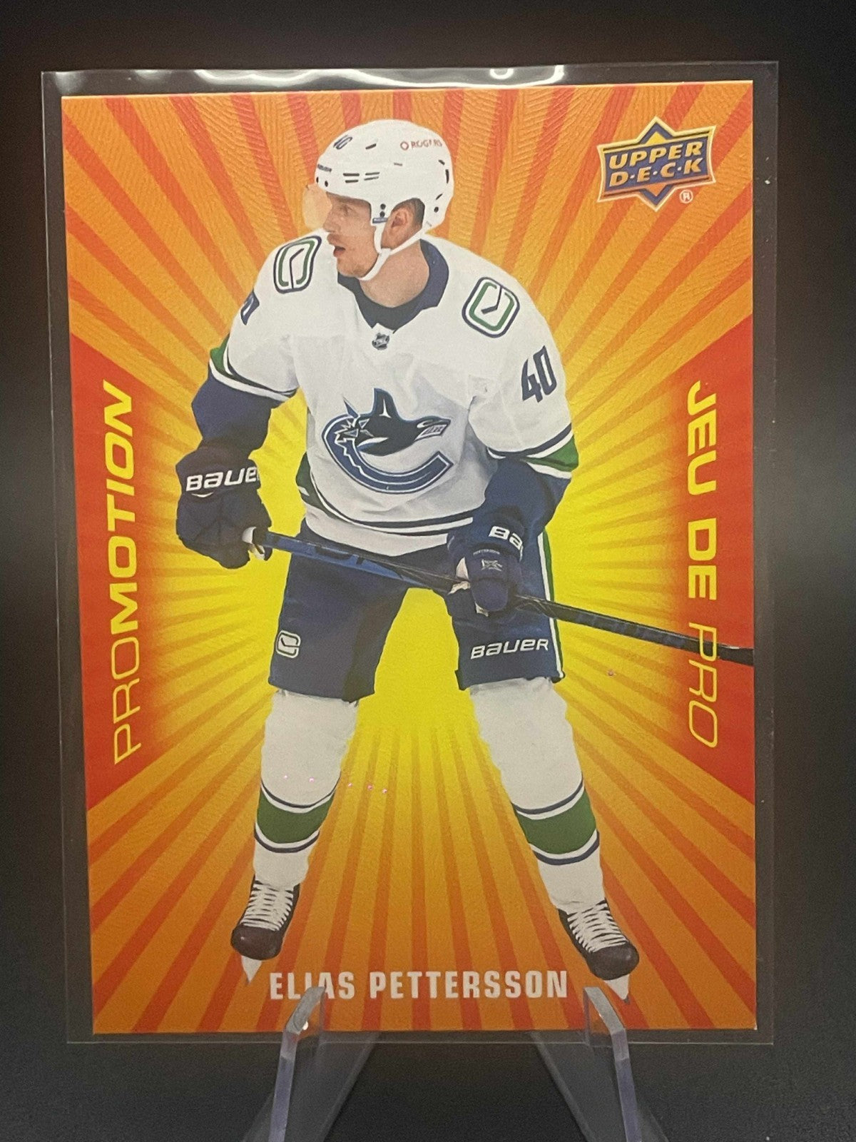 Elias Pettersson 2021-22 UD Tim Hortons Hockey ProMotion PP-7 Vancouver Canucks