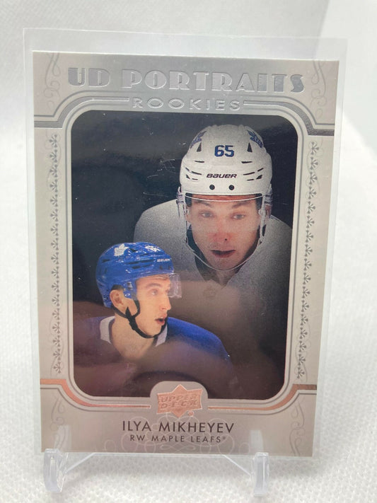 2019-2020 Upper Deck Series 2 Portraits Rookies #P-92 Ilya Mikheyev Maple Leafs