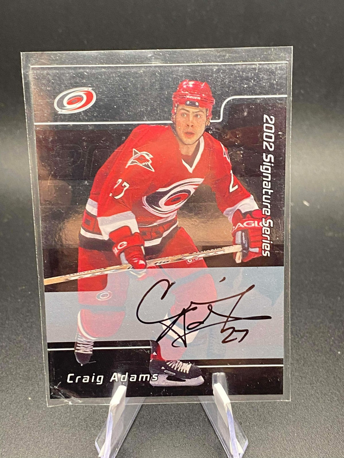 2001-02 BAP Be A Player Craig Adams Auto Signature Series #33