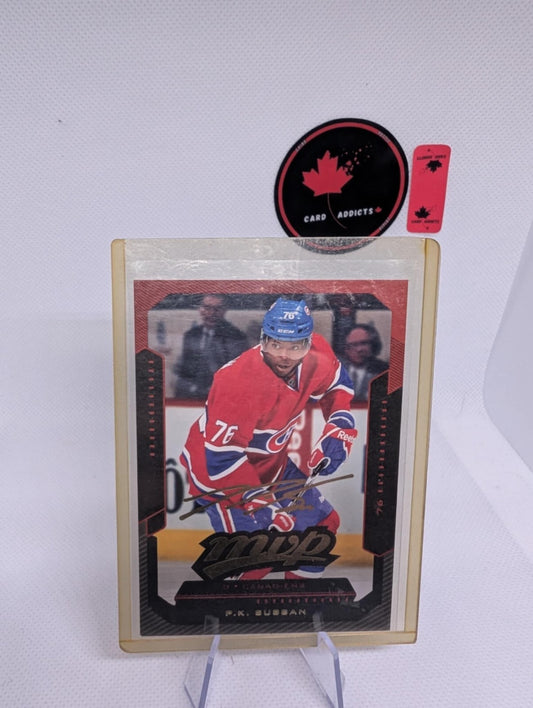 2012-13 Upper Deck MVP Gold Script #24 P.K. Subban