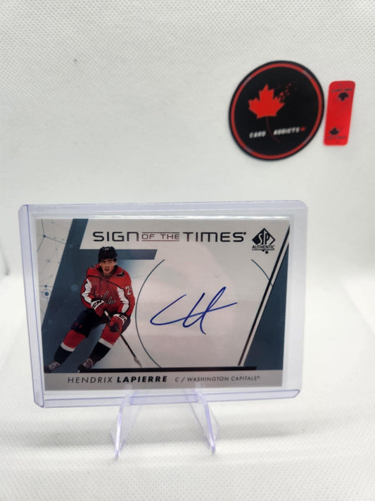 2022-23 SP Authentic Sign of the Times - Hendrix Lapierre AUTO - CAPITALS