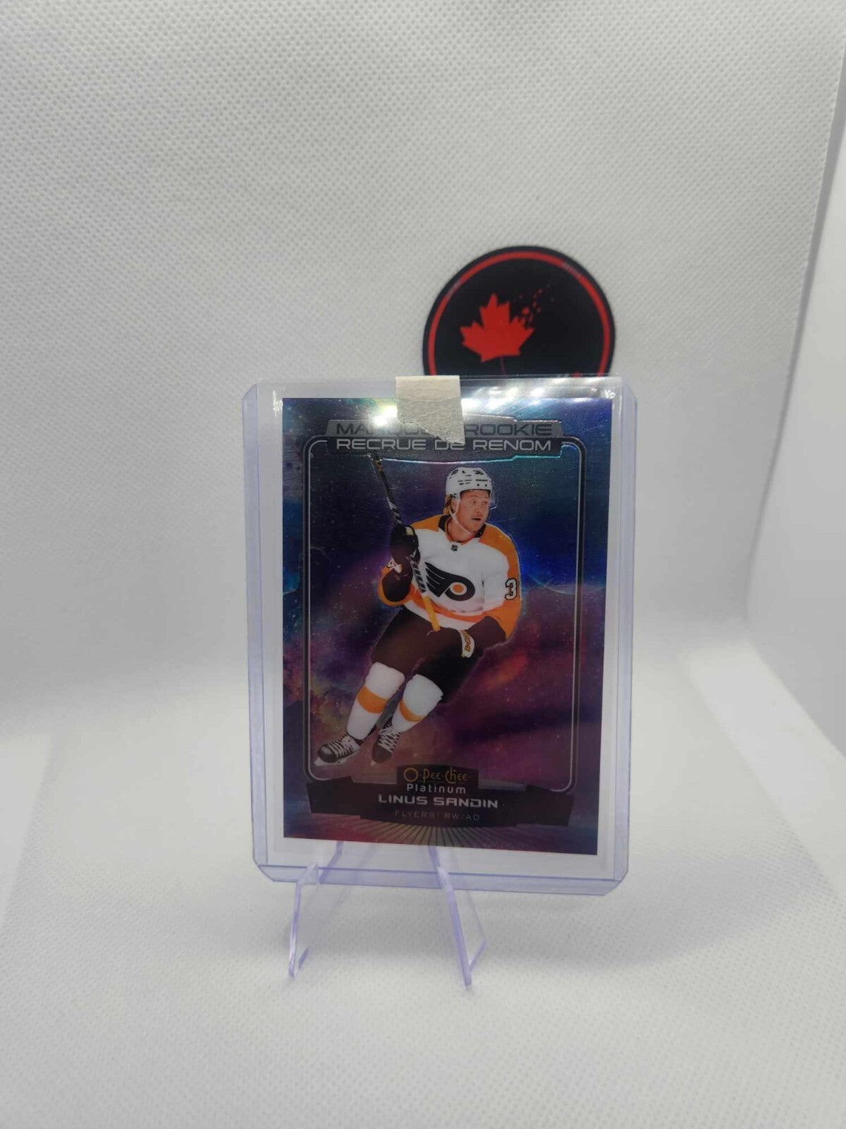 2022-23 O-Pee-Chee Platinum Cosmic Linus Sandin Rookie /65 Philadelphia Flyers