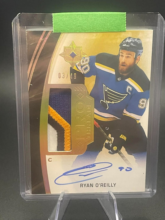 2020-21 Ultimate Collection Pro Threads Patch Autographs #PTRO Ryan O'Reilly /49