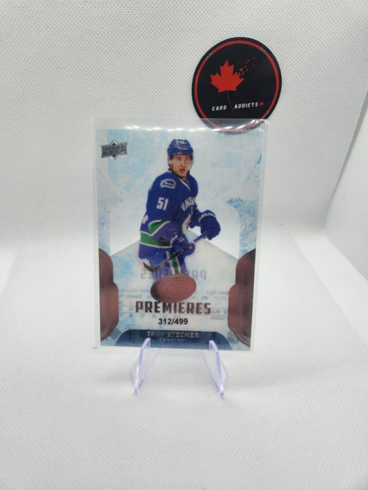 2016-17 Upper Deck Ice Troy Stecher Ice Premieres /499 #178 Vancouver Canucks