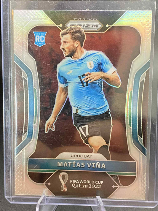 2022 Prizm World Cup Qatar Matias Vina Silver Prizm Rookie RC Holo