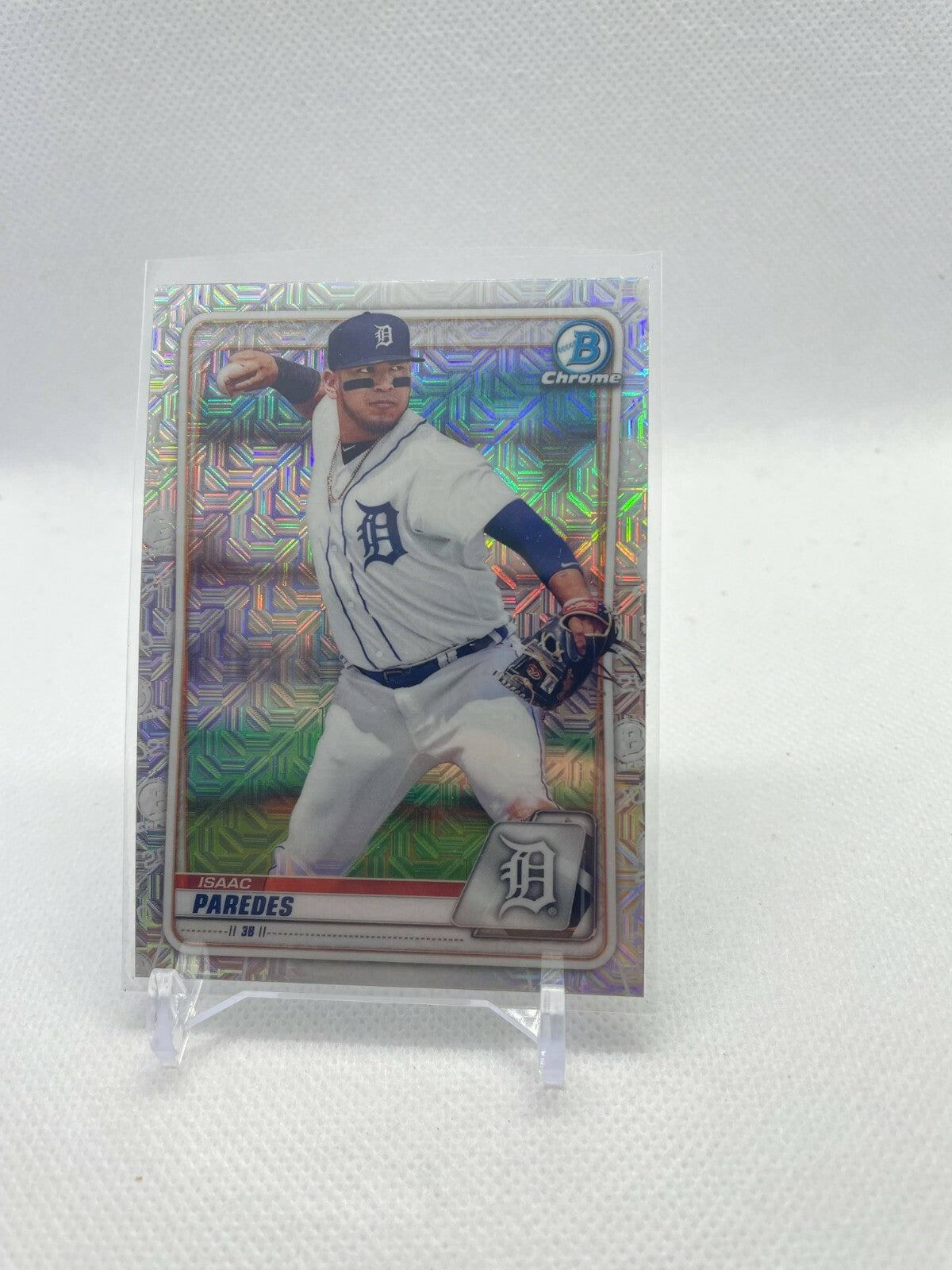 Isaac Paredes 2020 Bowman Chrome Mega Box Mojo Refractor #BCP-224 Detroit Tigers