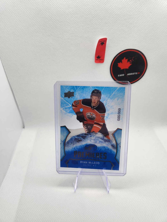 2020-21 Upper Deck Ice Premieres Ryan McLeod RC /999 #149