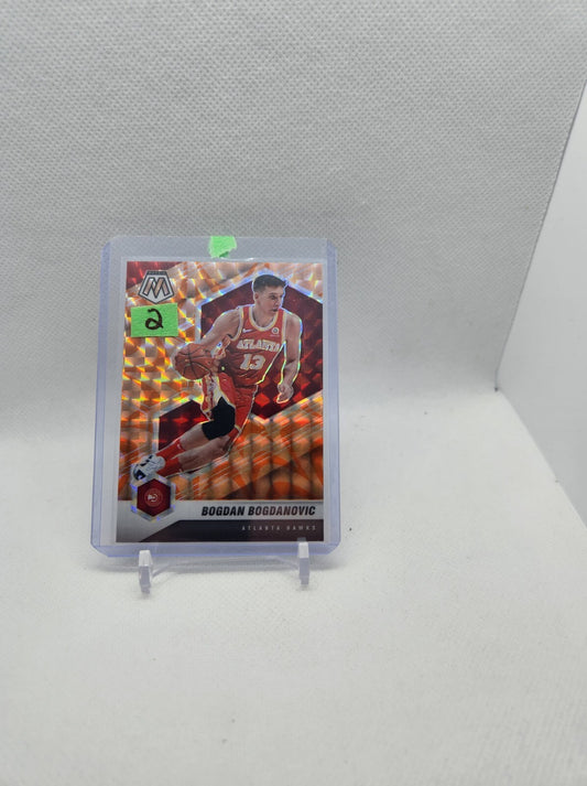 20-21 Panini Mosaic Basketball Bogdan Bogdanovic Orange Mosaic Prizm