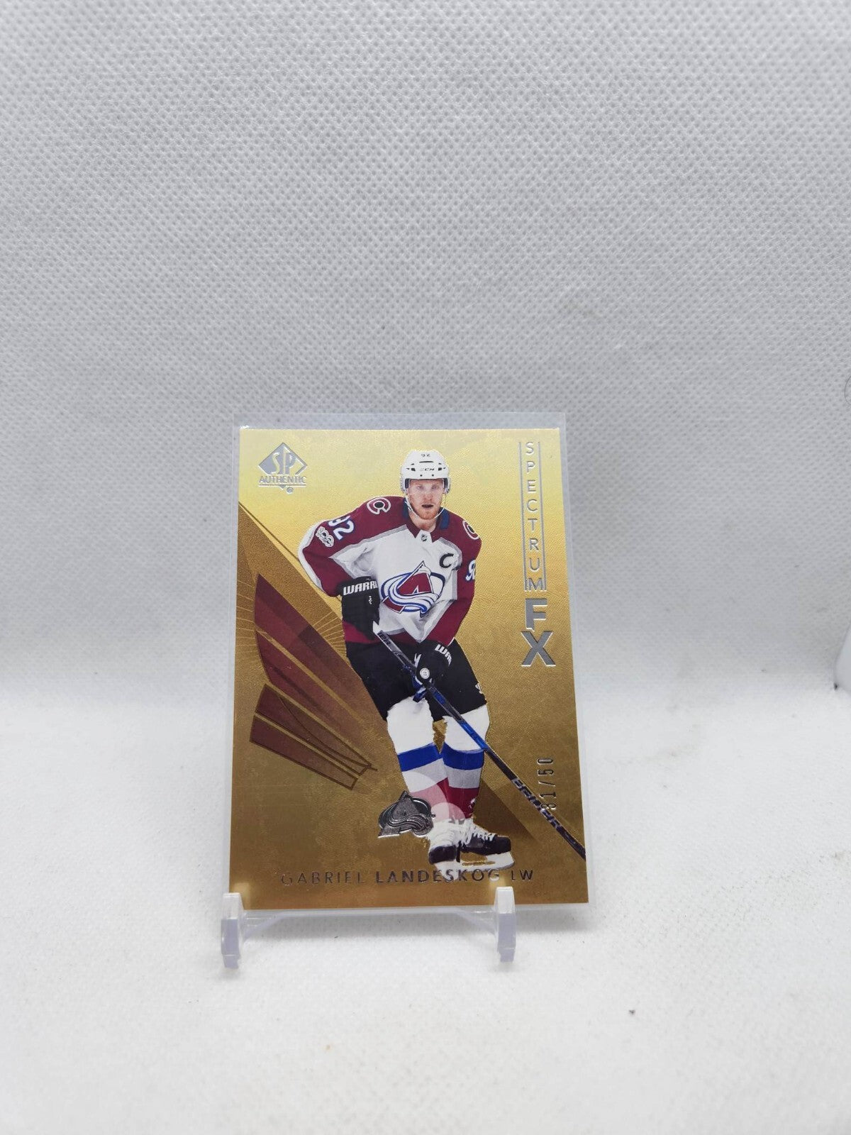 2017-18 SP Authentic Spectrum FX Gold #S21 Gabriel Landeskog #'d 31/50