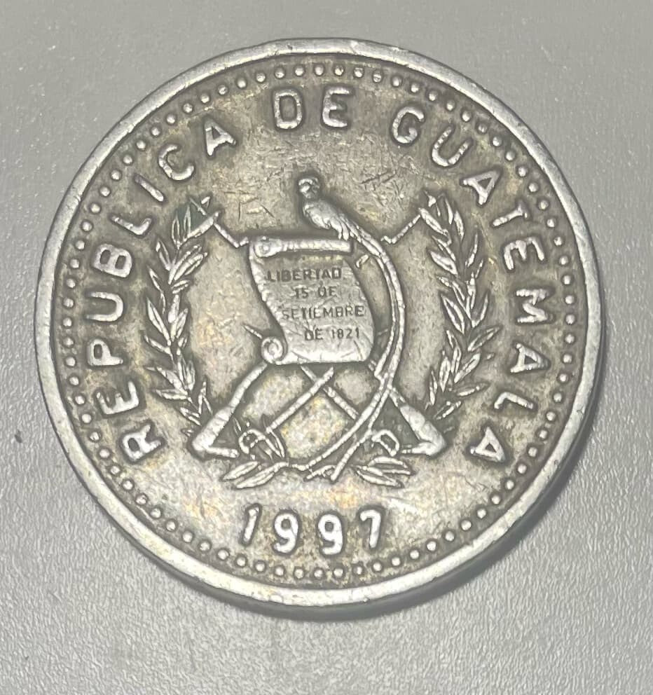 Guatemala 25 Centavos 1997 Circulated REF I