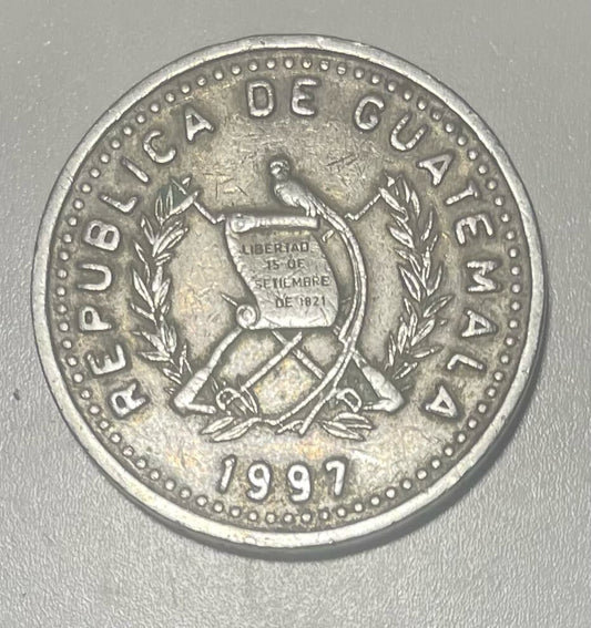 Guatemala 25 Centavos 1997 Circulated REF I