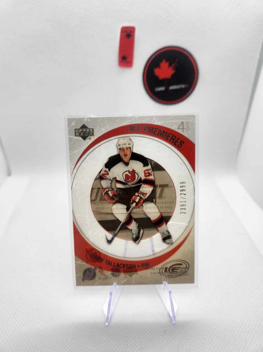2005-06 Upper Deck Ice Barry Tallackson Ice Premieres Rookie Card /2999 RC
