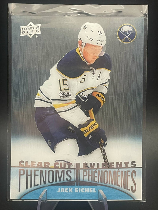 Jack Eichel #CC-2 2019 Upper Deck Tim Hortons Clear Cut Phenoms Buffalo Sabres