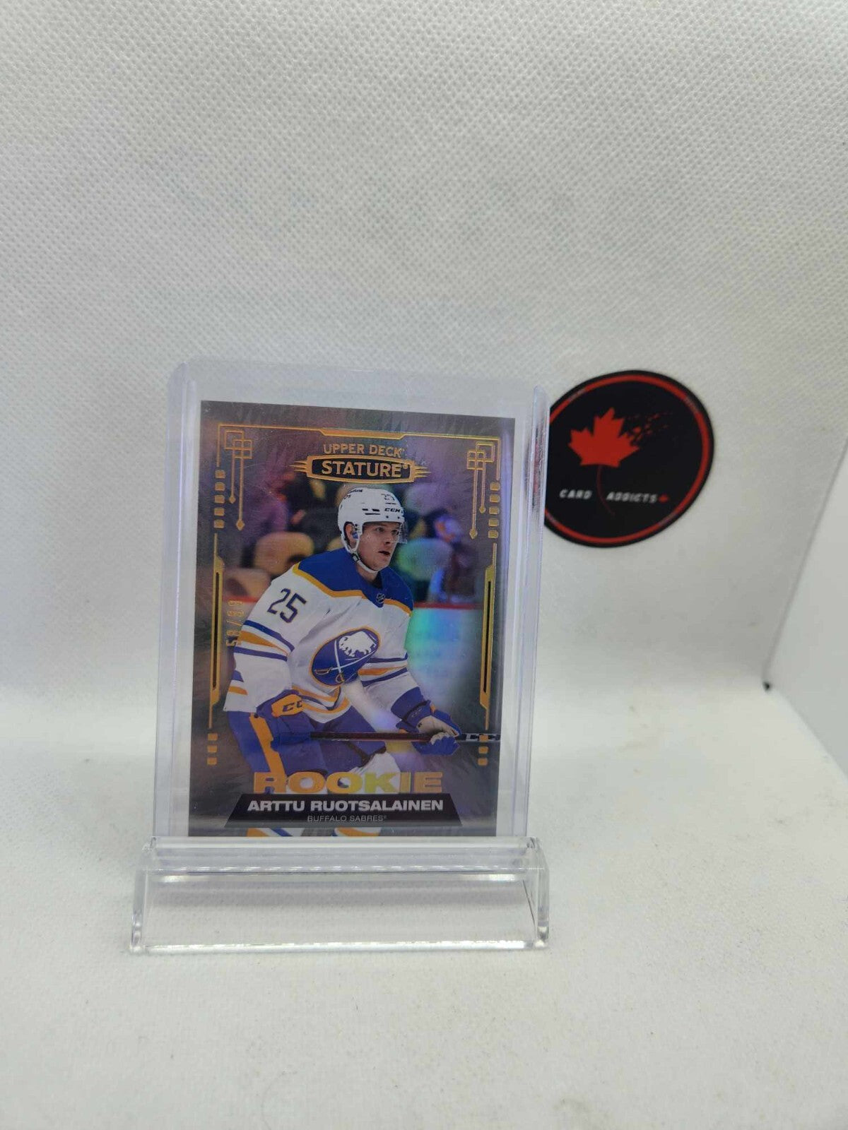 2021-22 Upper Deck Stature Buffalo Sabres Arttu Ruotsalainen Rookie /99
