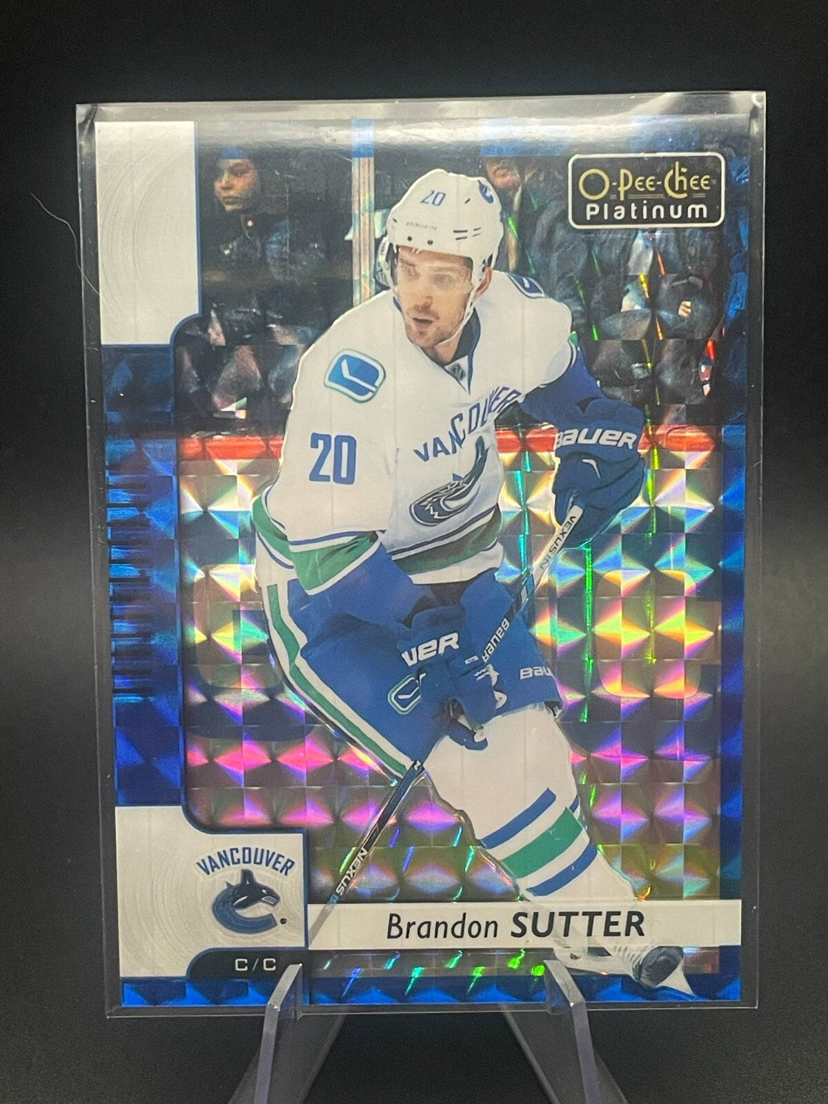 2017-18 O-Pee-Chee Platinum Rainbow Brandon Sutter Royal Blue /99
