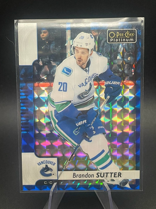 2017-18 O-Pee-Chee Platinum Rainbow Brandon Sutter Royal Blue /99