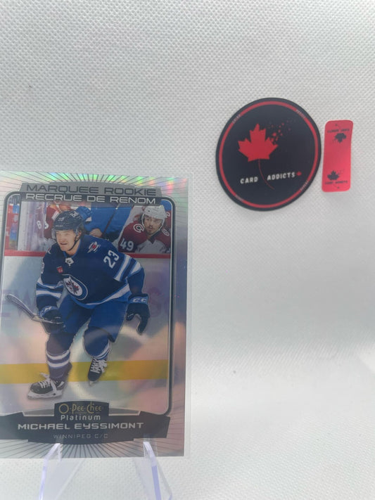 2022-23 OPC Platinum Marquee Rookie Rainbow #231 Michael Eyssimont - Winnipeg