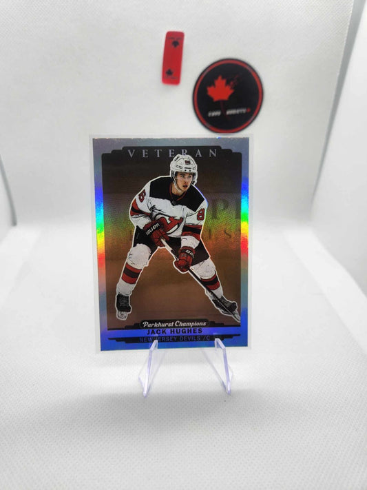 22/23 Parkhurst Champions Devils Jack Hughes Silver Rainbow #169