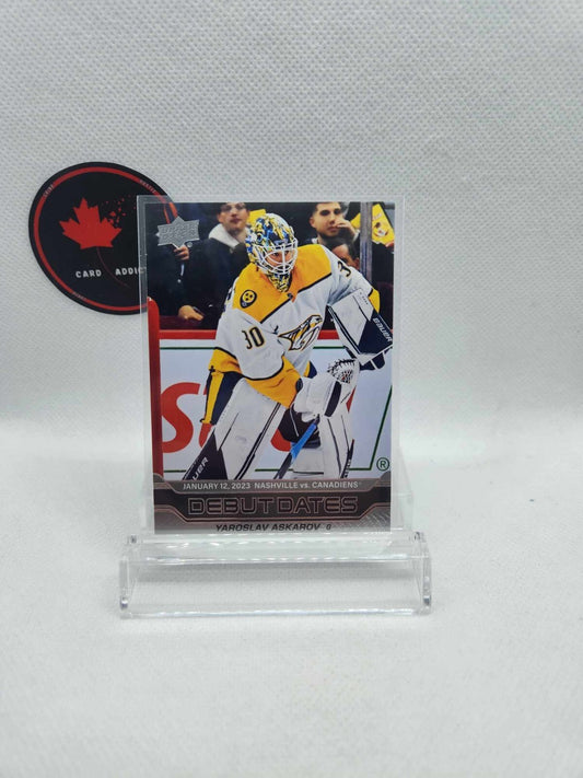 2023-24 Upper Deck Series 1 Debut Dates - #DD-13 Yaroslav Askarov
