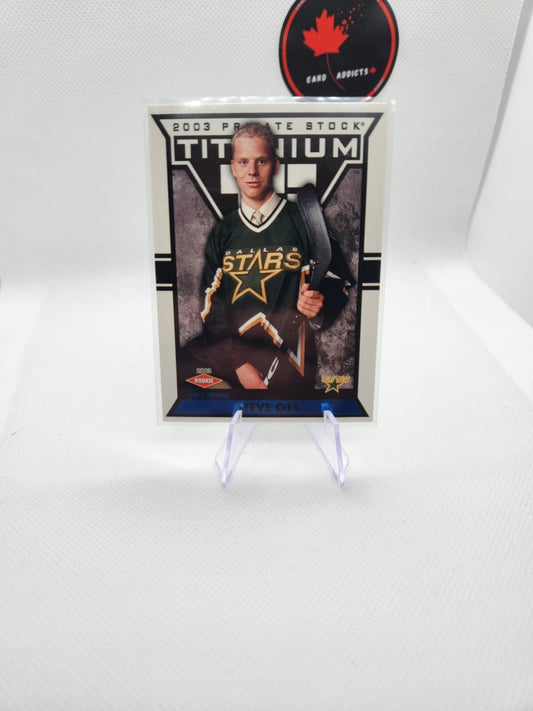 2002-03 Pacific Private Stock Titanium Steve Ott Rookie /1475 Dallas Stars #112