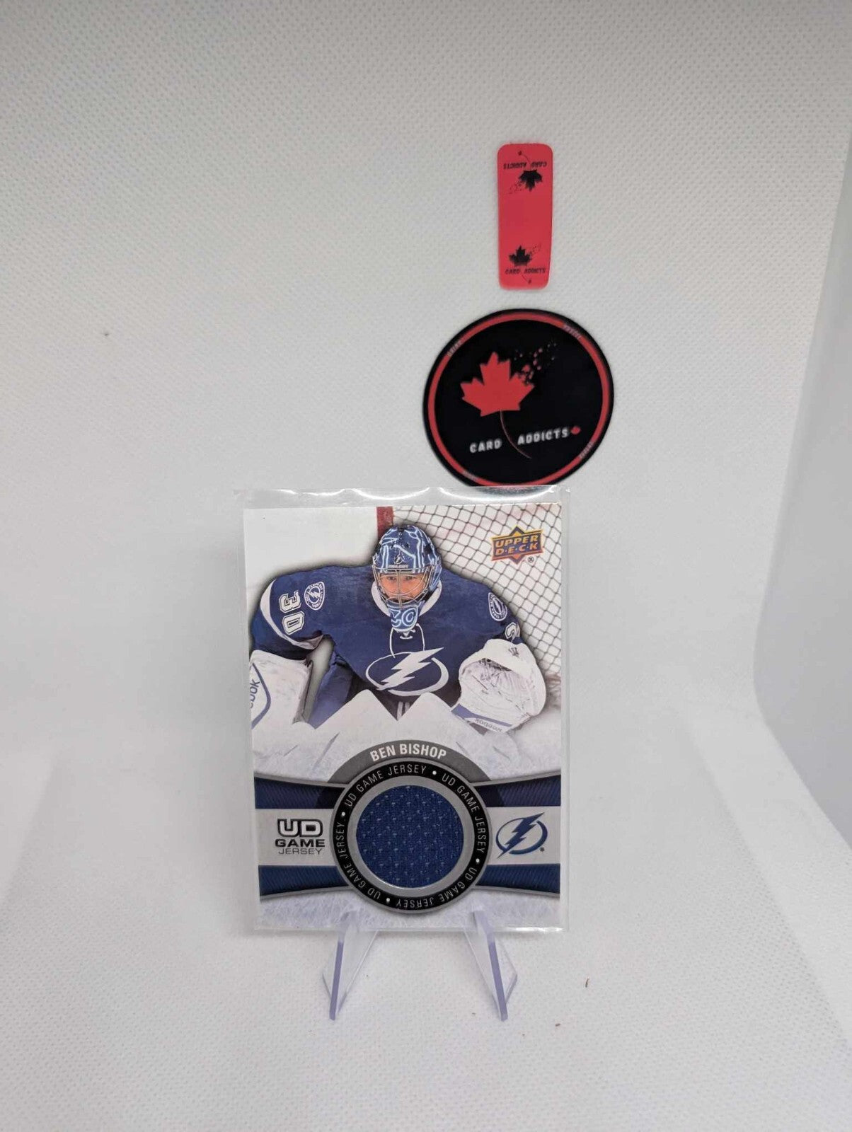 2015-16 Upper Deck UD Game Jersey Ben Bishop #GJ-BI Tampa Bay Lightning