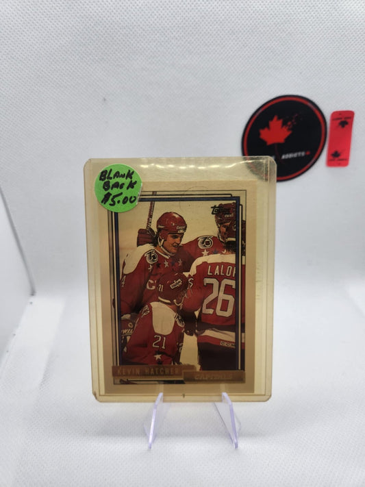 Kevin Hatcher Blank Back Card