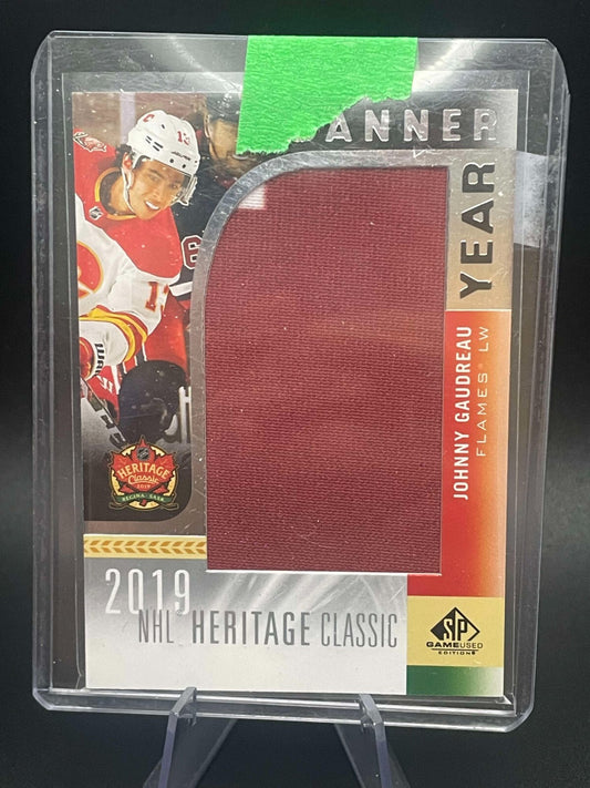 2020-21 SP Game Used Banner Year Jersey Flames #HC20-JG - JOHNNY GAUDREAU