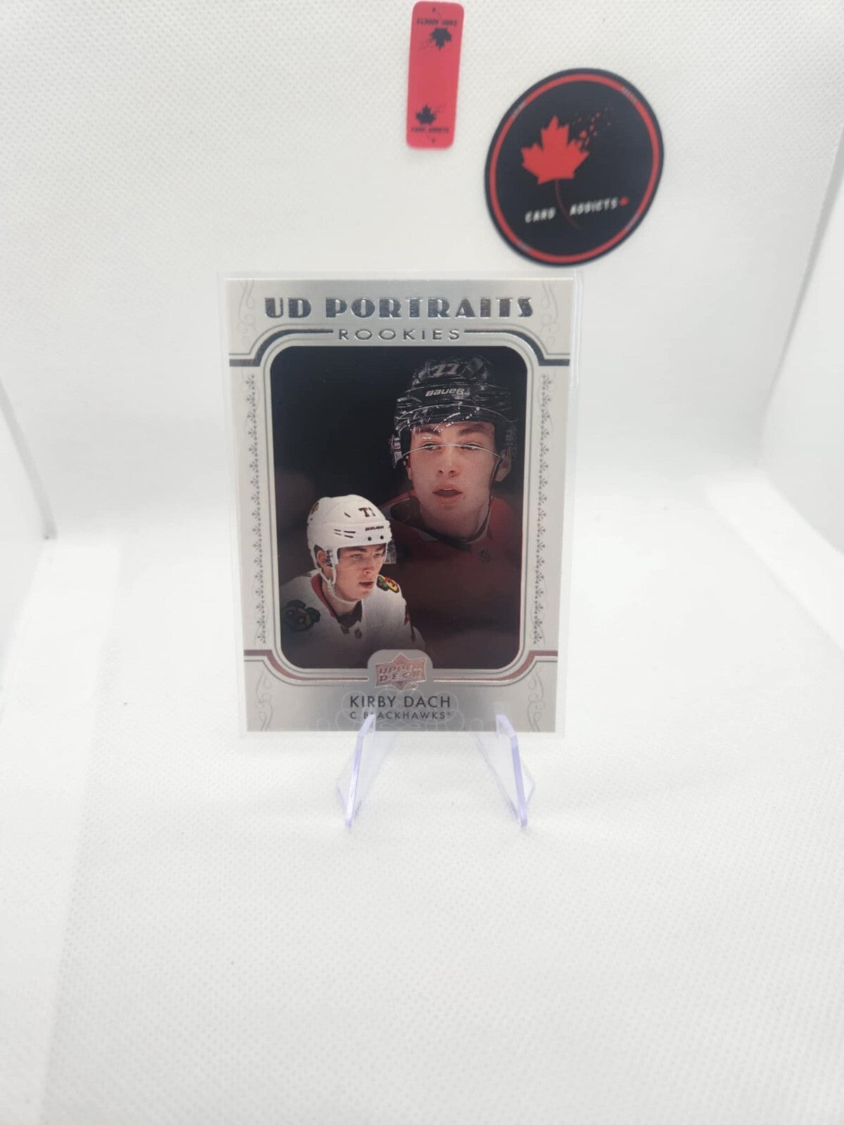 2019-20 Upper Deck UD Portraits Rookies Kirby Dach P-53 Chicago Blackhawks
