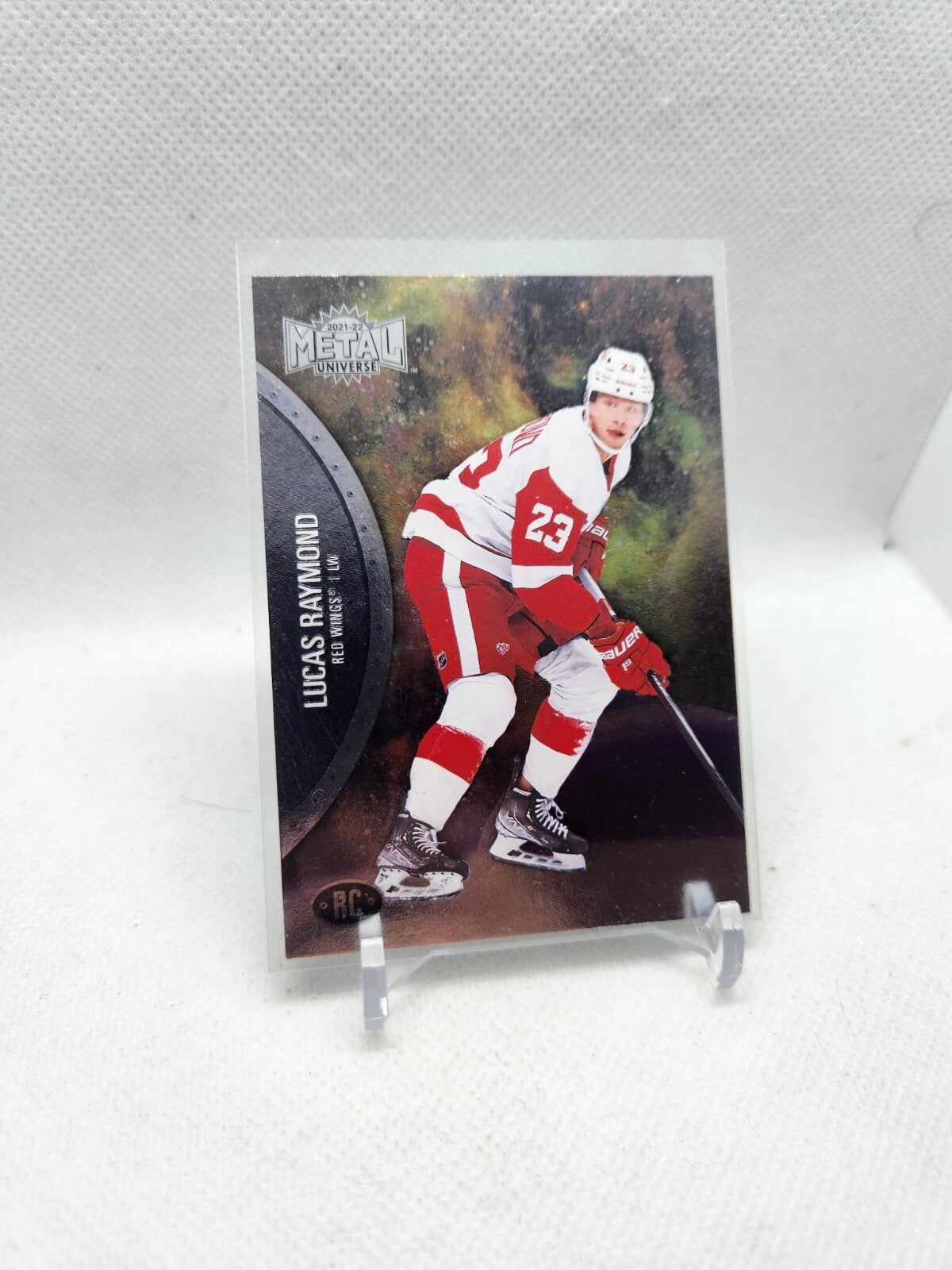 2021-22 Skybox Metal Universe Lucas Raymond Rookie Card #190 Detroit Red Wings