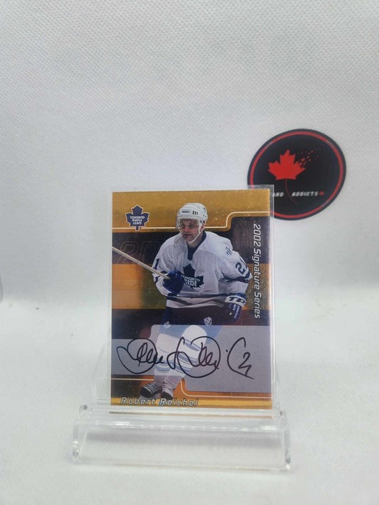 2001-02 ITG Be A Player Signature Series Gold Auto Robert Reichel #112 Auto
