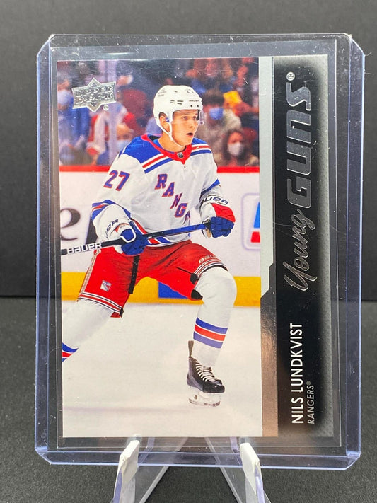 2020 - 21 SERIES 2 YOUNG GUNS NILS LUNDKVIST RANGERS 456