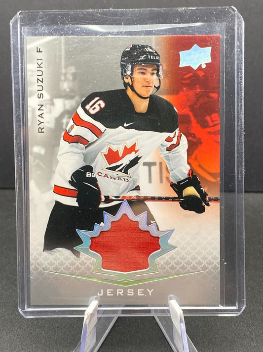 2021-22 Upper Deck Team Canada Juniors Game Used Jersey Ryan Suzuki! #77