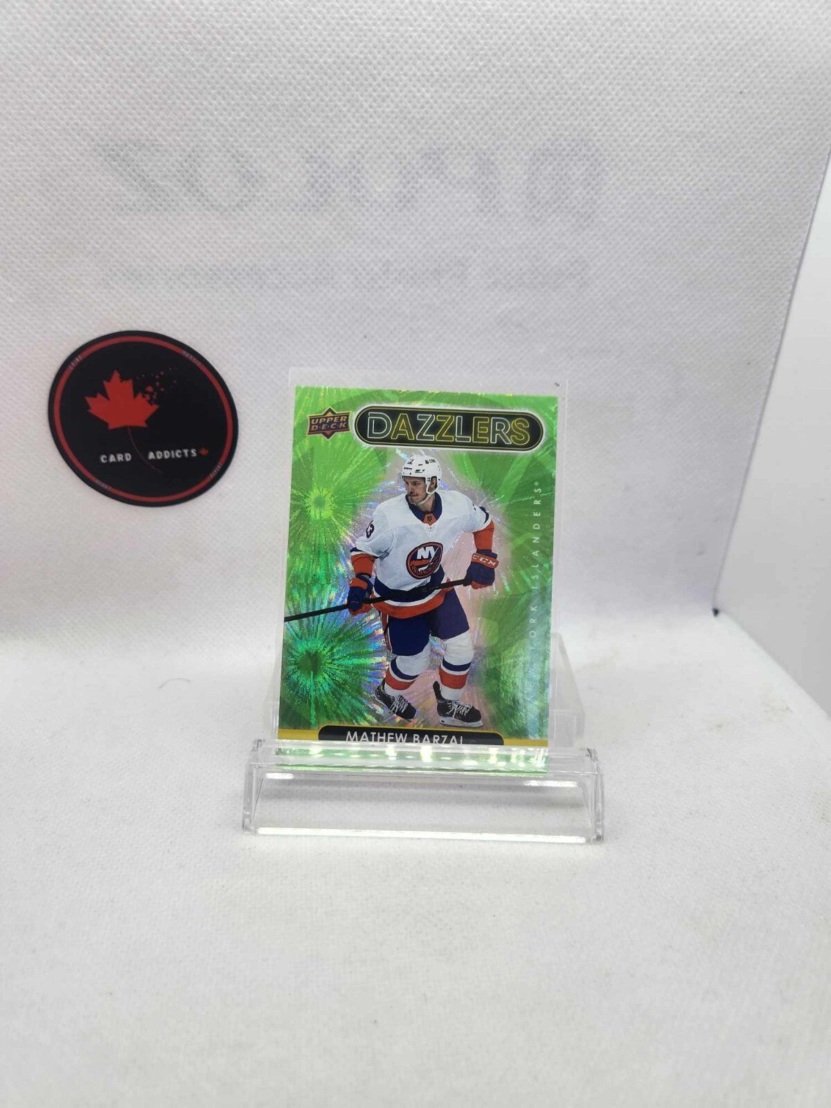 2021-22 Upper Deck - Dazzlers - Green ! Mathew Barzal