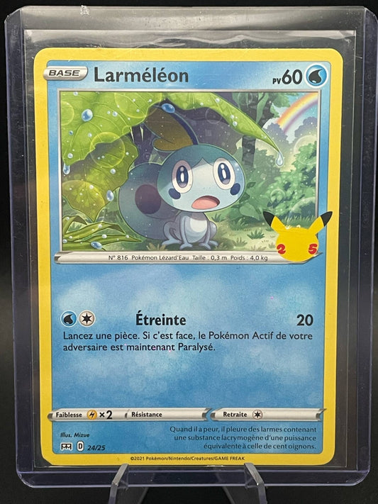 POKEMON MCDONALD CARD PROMO CARTE 25 ANNIVERSAIRE LARMELEON 24/25 FR MINT 2021