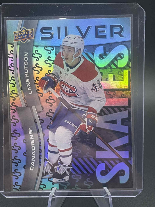 2024-25 UD Extended Silver Skates SS-33 Lane Hutson Montreal Canadiens