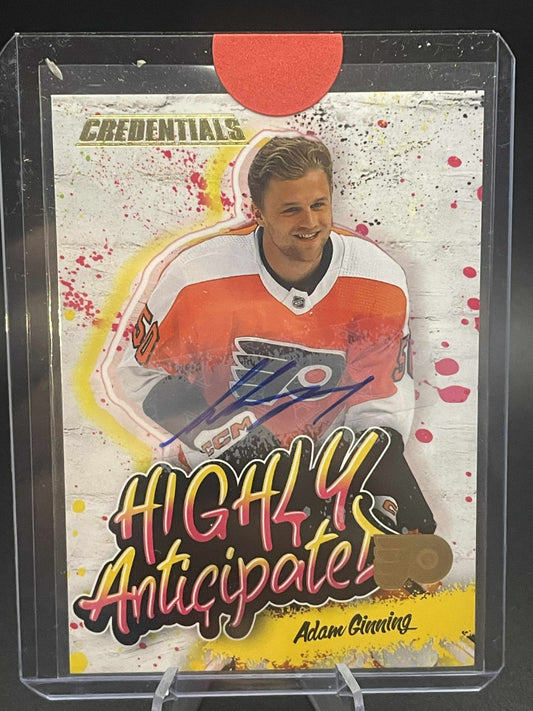 2023-24 Highly Anticipated Auto Adam Ginning Philadelphia Flyers #HA-20