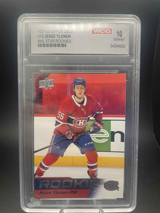 2021-2022 Upper Deck NHL Star Rookies Box Set Jesse Ylonen #13 WCG 10