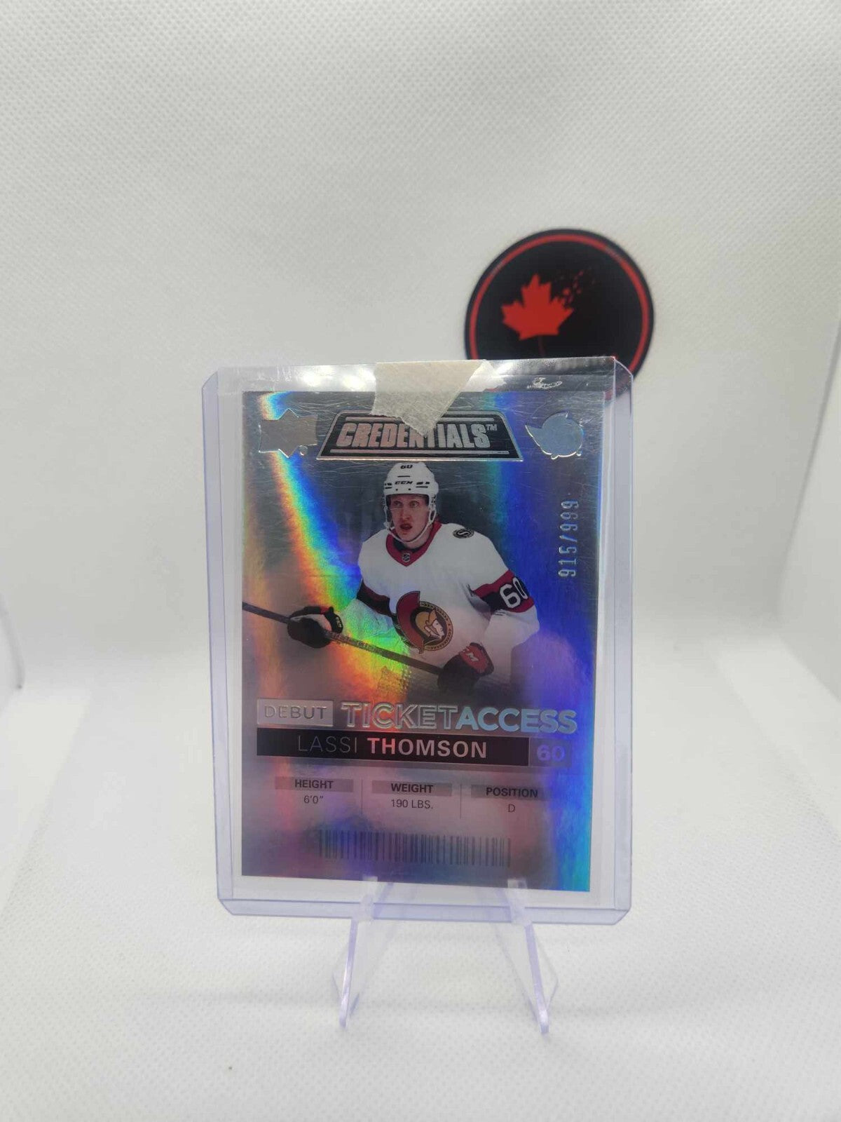 21-22 UD Credentials Debut Ticket Access RC 74 Lassi Thomson /999