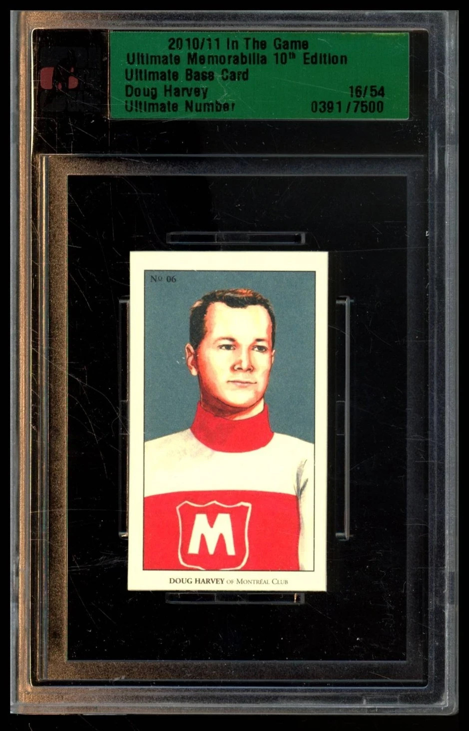 2010 IN THE GAME ULTIMATE MEMORABILIA #6 DOUG HARVEY /54