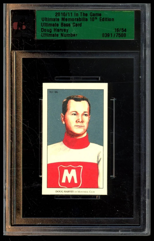 2010 IN THE GAME ULTIMATE MEMORABILIA #6 DOUG HARVEY /54