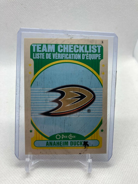 21/22 2021 O-PEE-CHEE OPC HOCKEY TEAM CHECKLIST CARDS