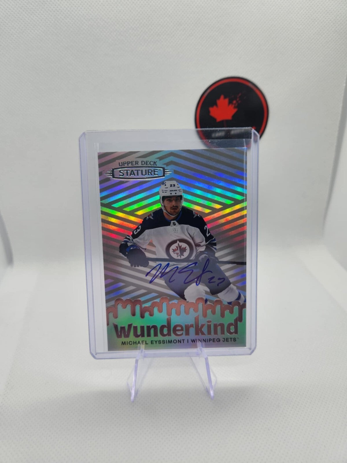 22-23 Upper Deck Stature Michael Eyssimont Wunderkind Auto Autograph 2 Available