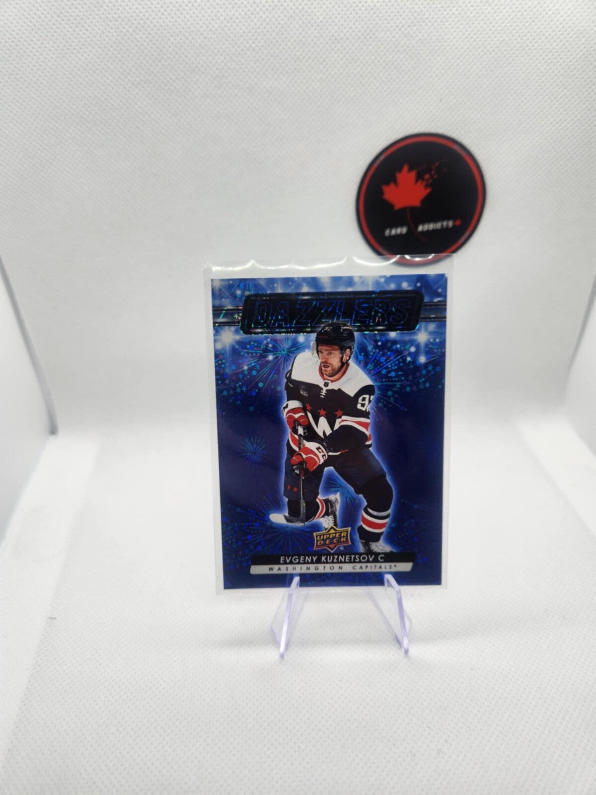 EVGENY KUZNETSOV 2023-24 UPPER DECK SERIES 2 BLUE DAZZLERS SP! #DZ-64 CAPITALS