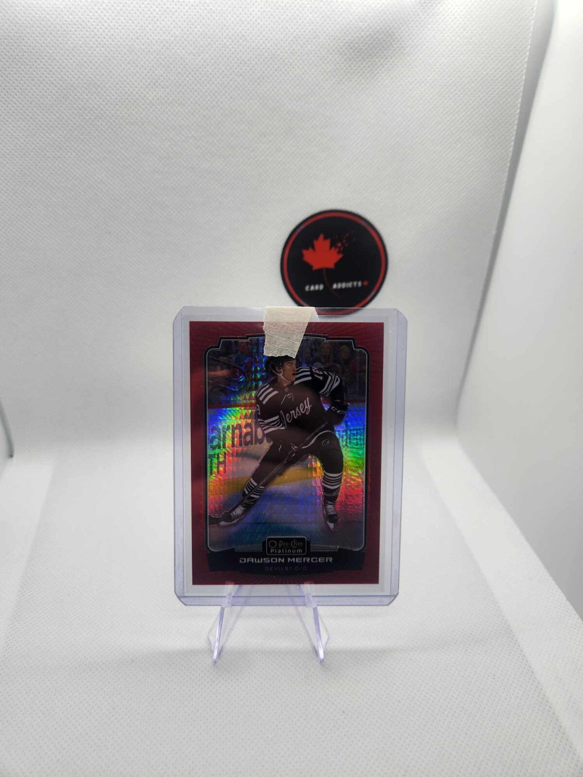 2022-23 O-Pee-Chee Platinum Red Prism /199 Dawson Mercer #141
