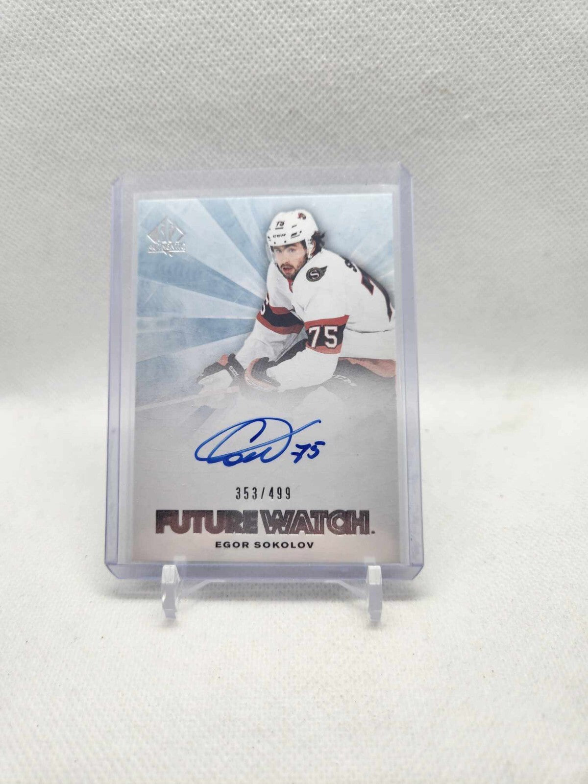 2021-22 UD SP Authentic Egor Sokolov Future Watch Auto Retro /499 2 Available