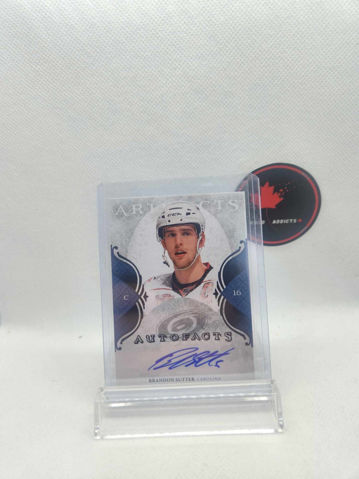 2011-12 Artifacts Autofacts #ABS Brandon Sutter - Carolina Hurricanes