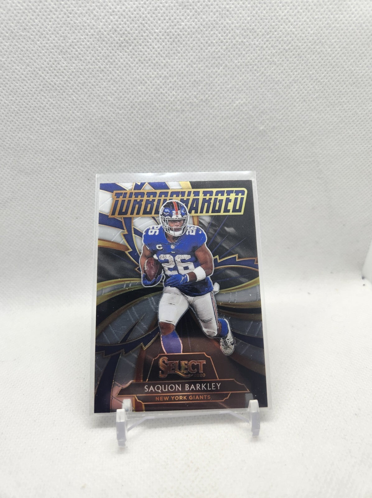 Saquon Barkley 2020 Panini Select Football Turbocharged #T10 New York Giants