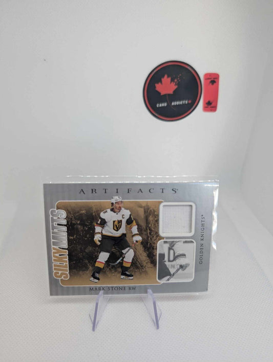 2023-24 UPPER DECK ARTIFACTS SILKY MITTS #SM-MS MARK STONE VEGAS GOLDEN KNIGHTS